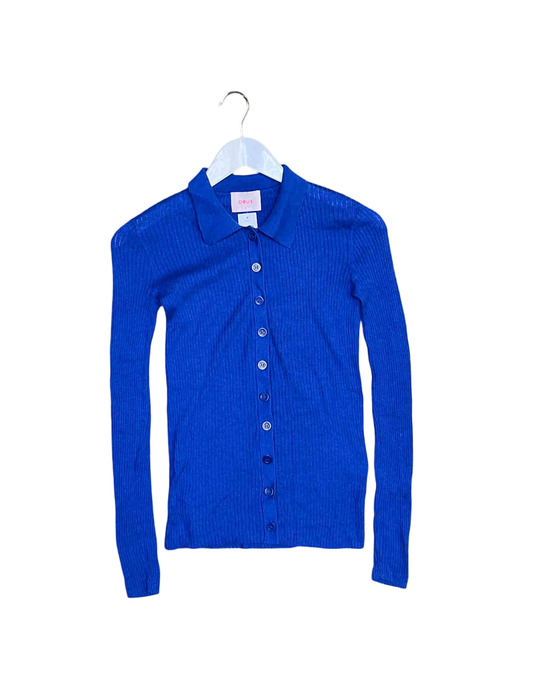 Size S | Obus Cobalt Merino Wool Blend Top