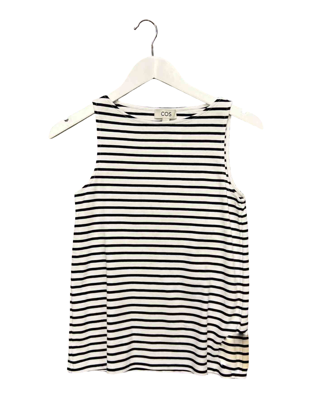 Size XS | COS Striped Boat Neck Tank Top