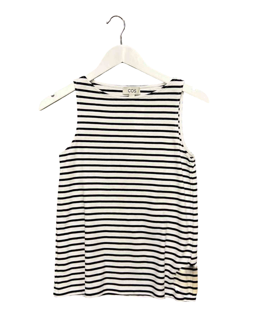 Size XS | COS Striped Boat Neck Tank Top