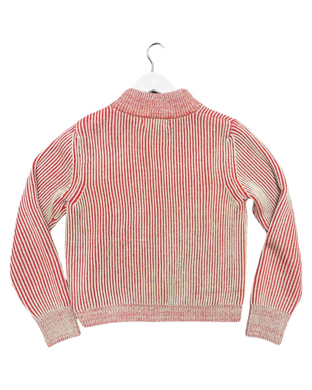 Size M | Alpha60 Striped Merino Wool Zip-Up Jacket