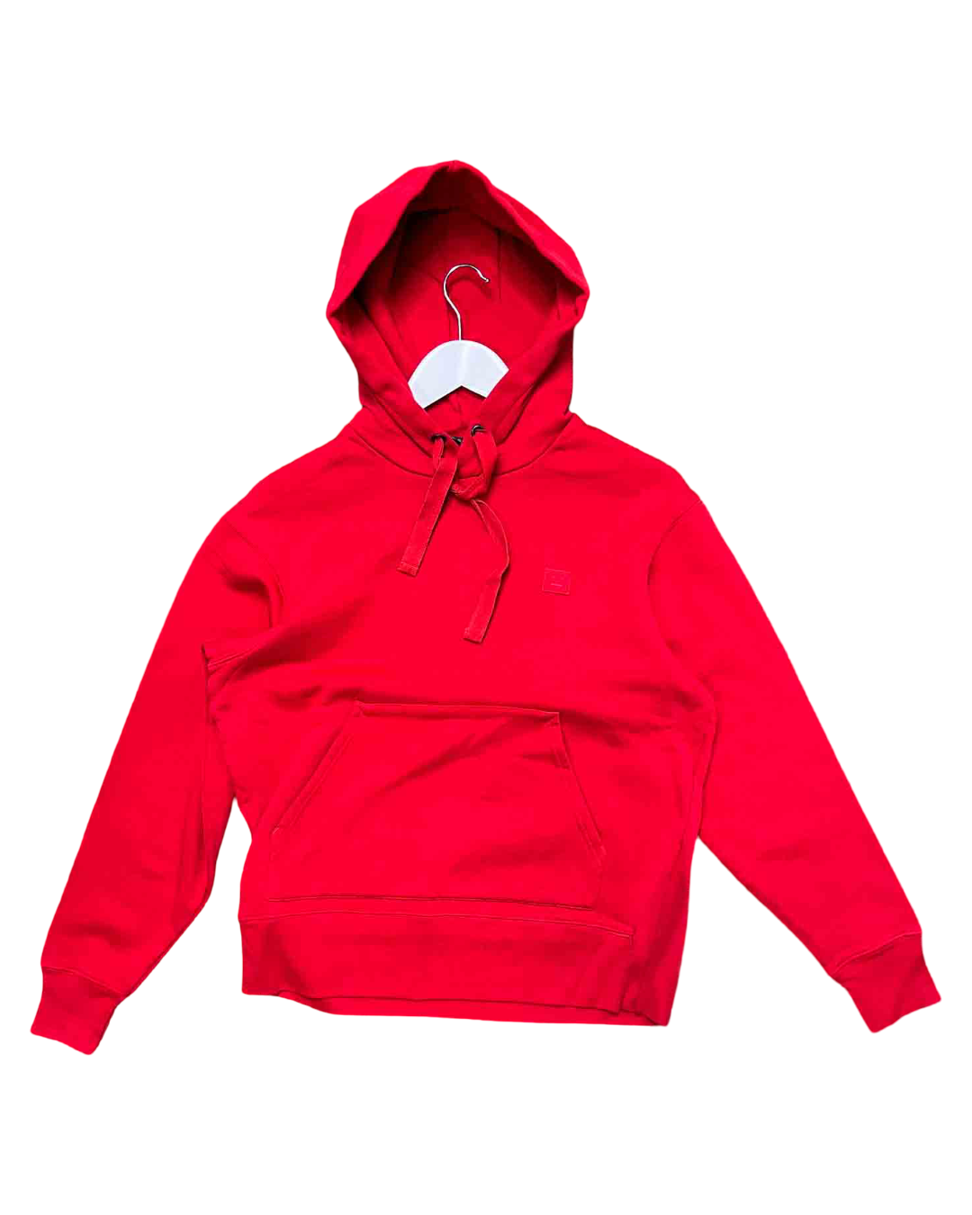 Size XS | Acne Studios Red Face Patch Hoodie