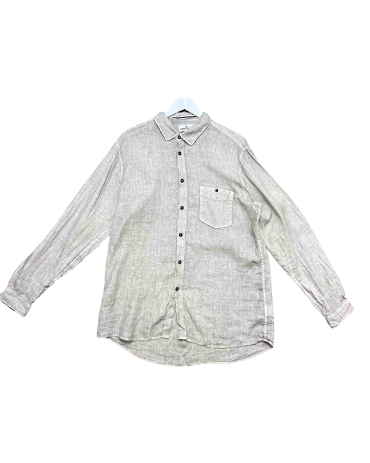 Size 3XL | Stone Island Beige Linen Shirt