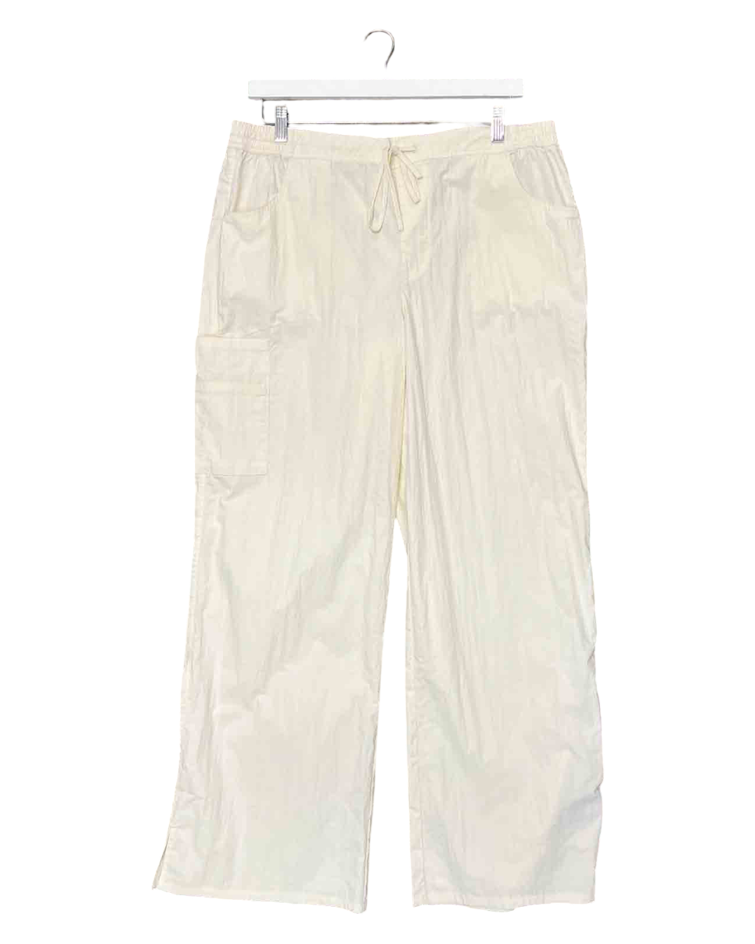 Size 12 | Dickies Cream Fisherville Parachute Pants