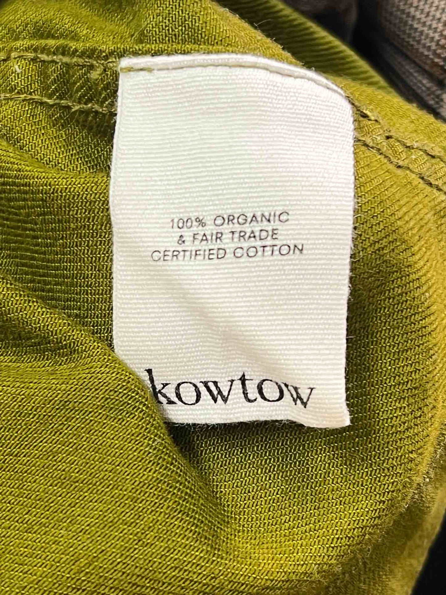 Size M | Kowtow Olive Cropped Denim Direction Jacket
