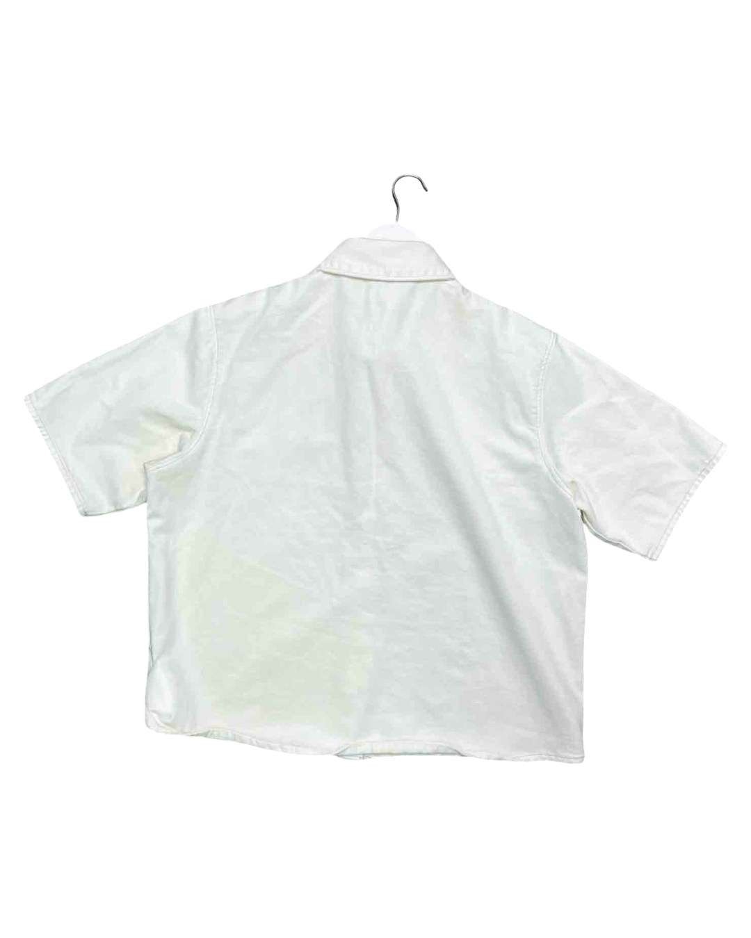 Size 14 (XL) | Assembly Label Cream Denim Short-Sleeve Shirt