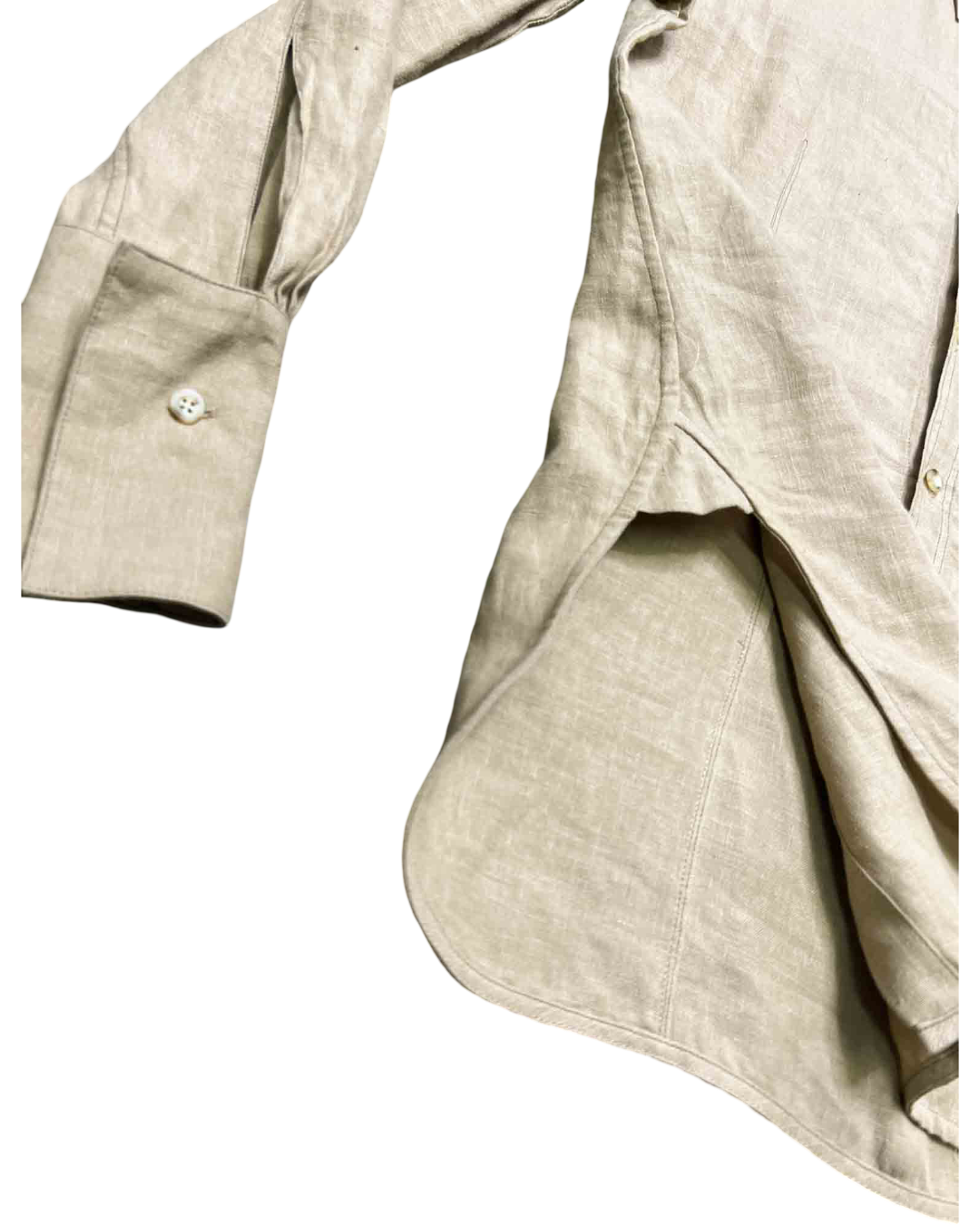 Size 2 (10) | Bassike Beige Linen Top