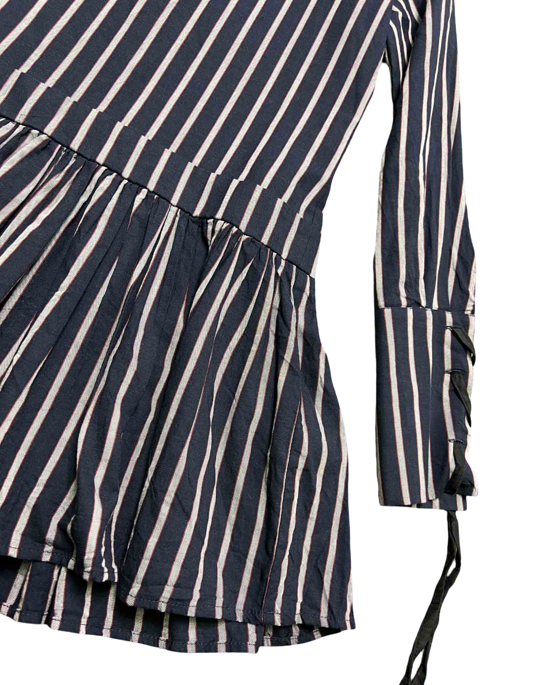 Size 6 (XS) | Matin Navy Striped Mini Dress