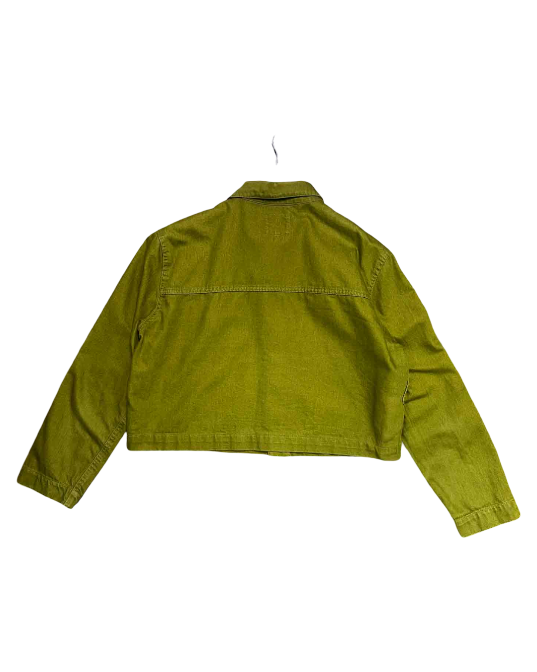 Size M | Kowtow Olive Cropped Denim Direction Jacket
