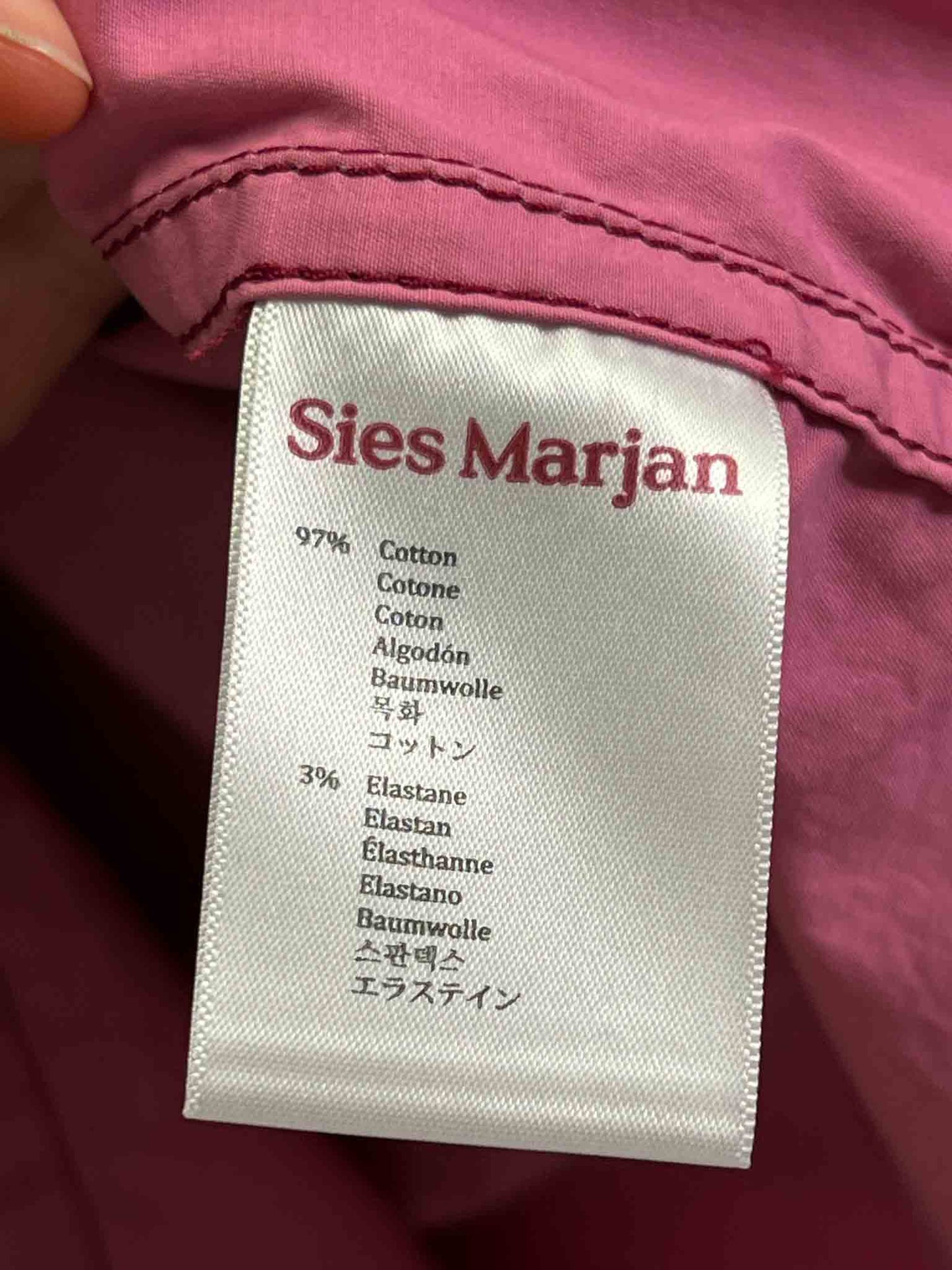 Size XS/S | Sies Marjan Pink Sander Washed Iridescent Shirt