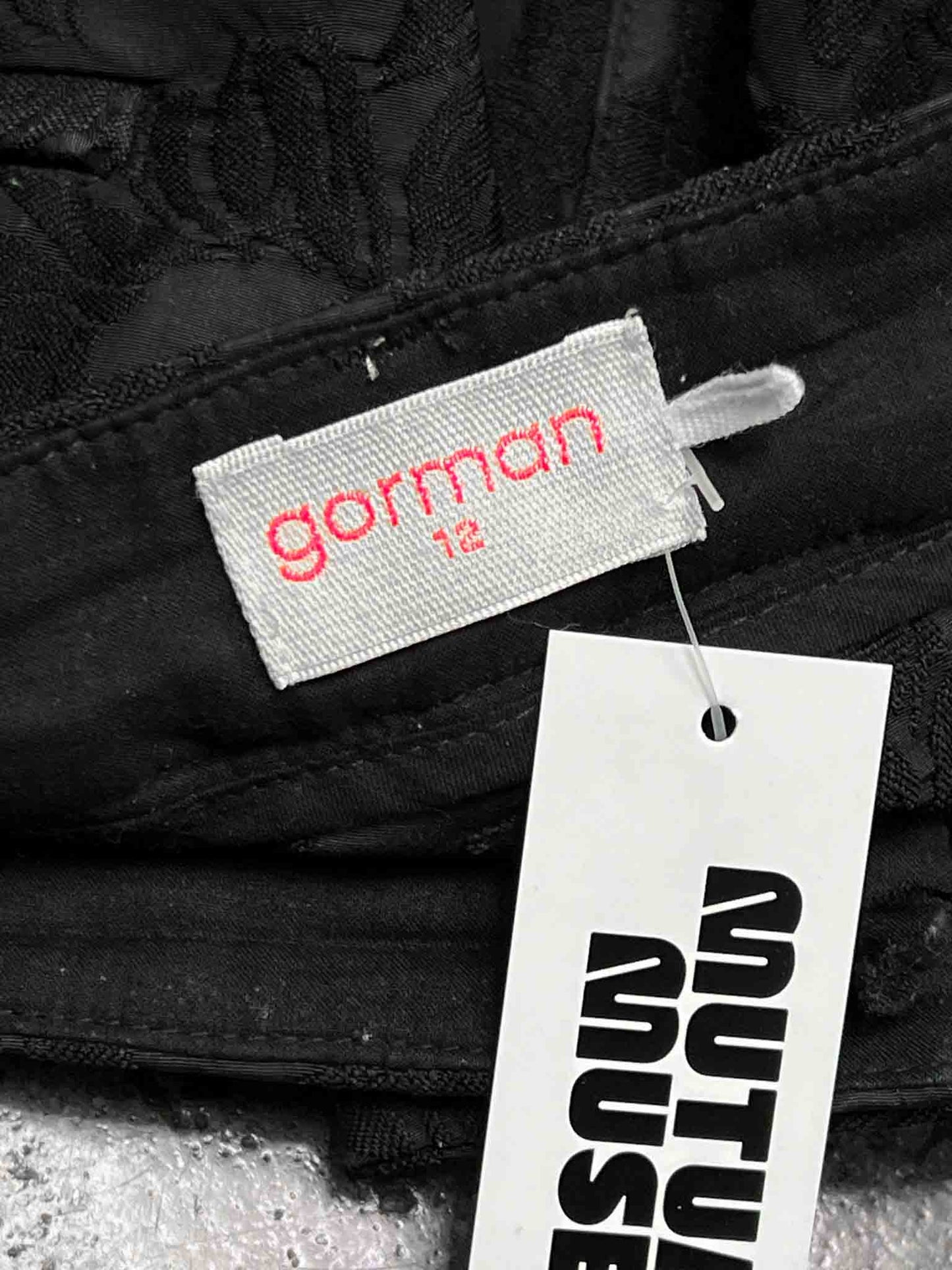 Size L | Gorman Black Embossed Sunflower Pants