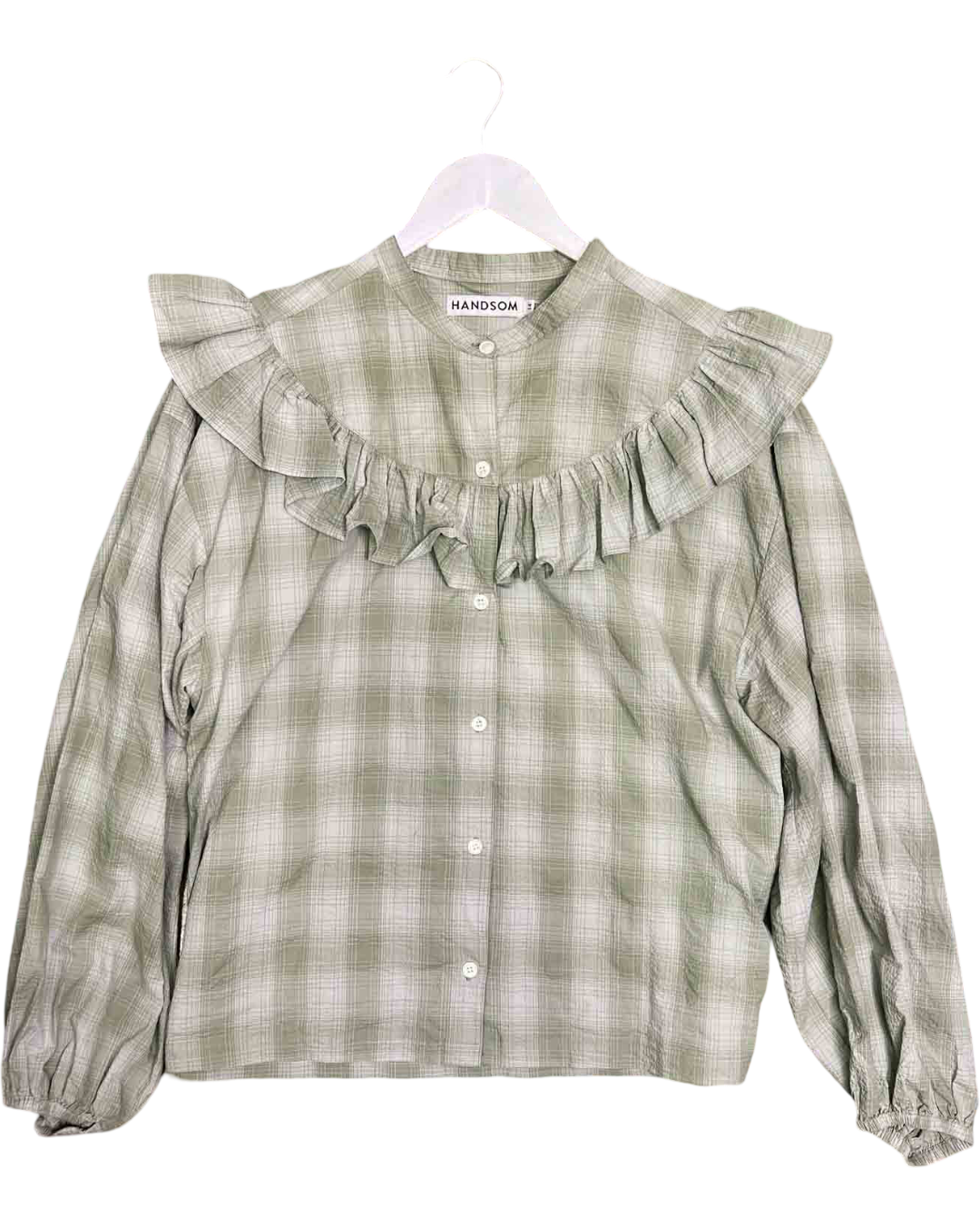 Size 14 | Handsom Frill Seersucker Shirt