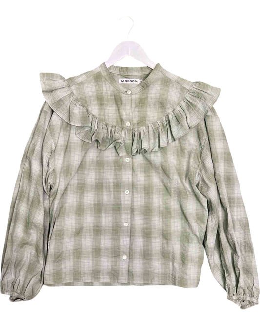 Size 14 | Handsom Frill Seersucker Shirt
