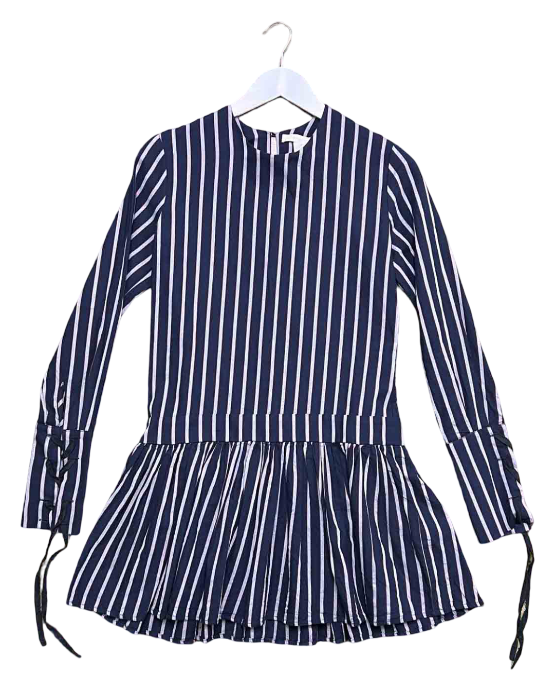 Size 6 (XS) | Matin Navy Striped Mini Dress