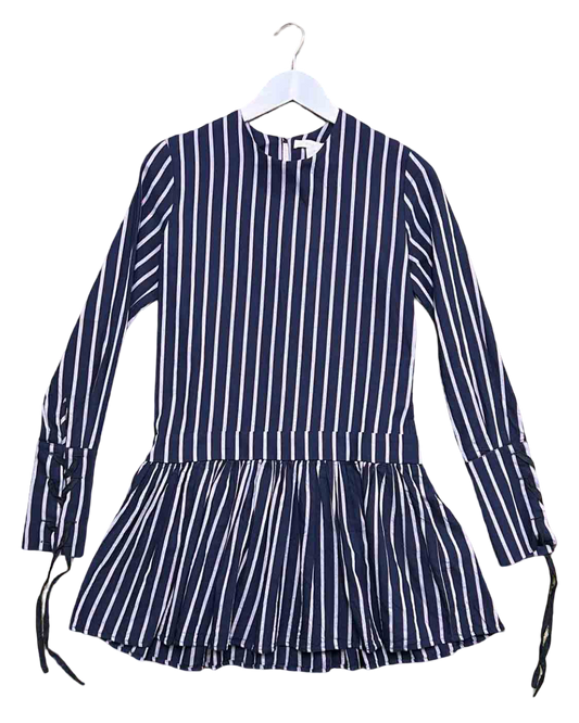 Size 6 (XS) | Matin Navy Striped Mini Dress