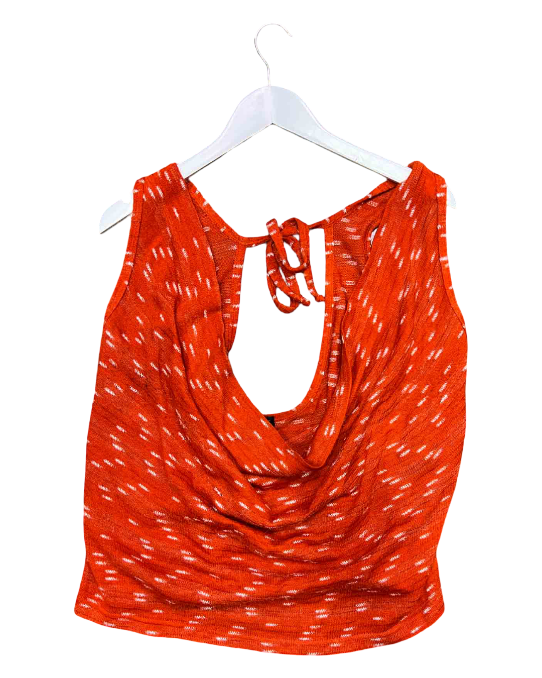 Size XL | Manque Orange Cowl Neck Top