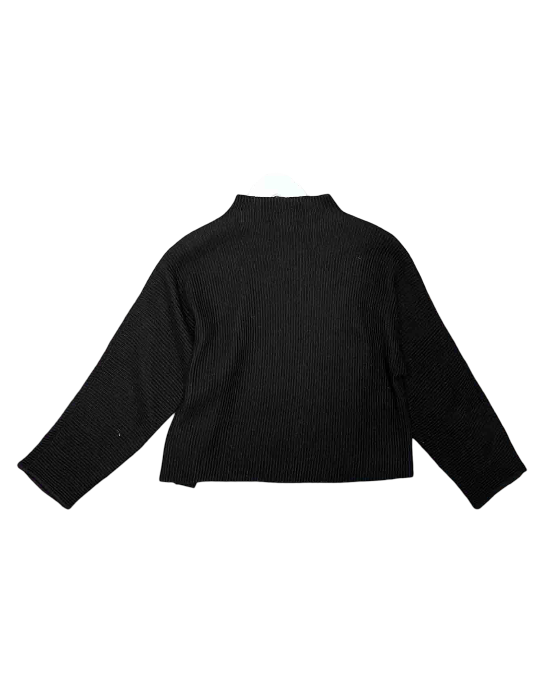 Size S | Alpha60 Black Ribbed Crop Jumper