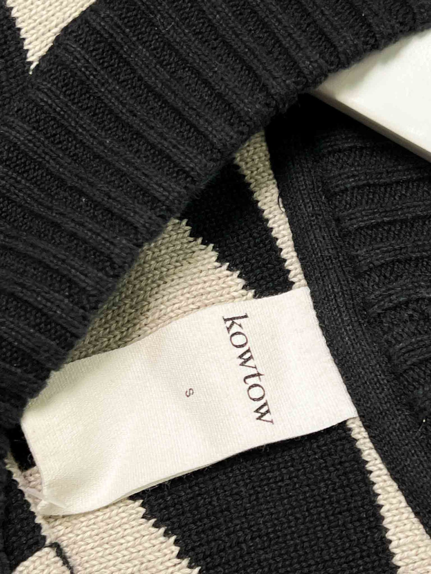 Size S | Kowtow Checkerbaord Organic Cotton Jumper