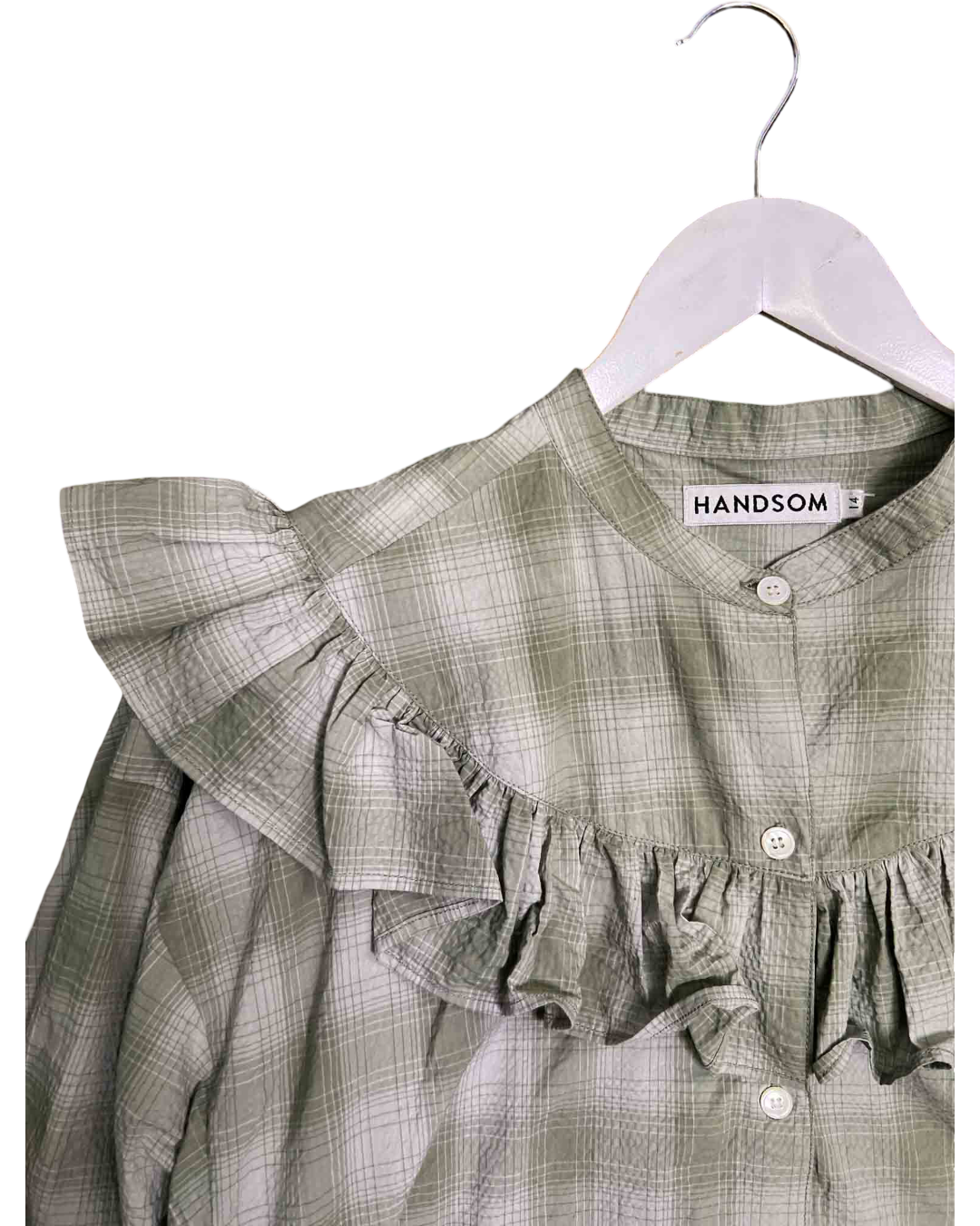 Size 14 | Handsom Frill Seersucker Shirt