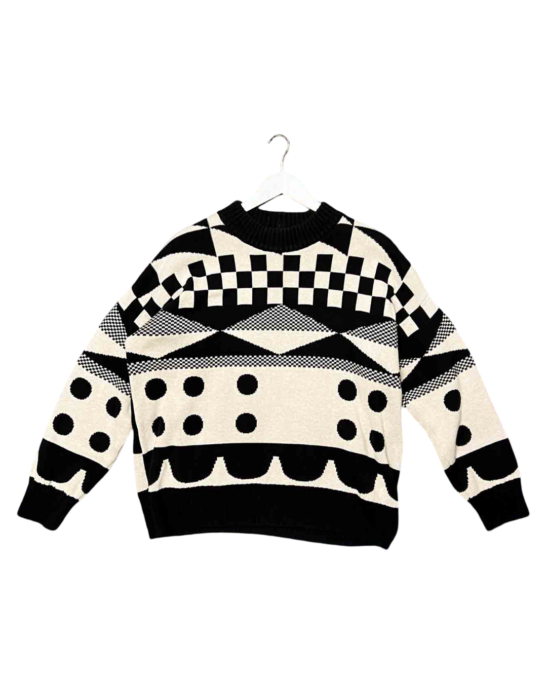 Size S | Kowtow Checkerbaord Organic Cotton Jumper