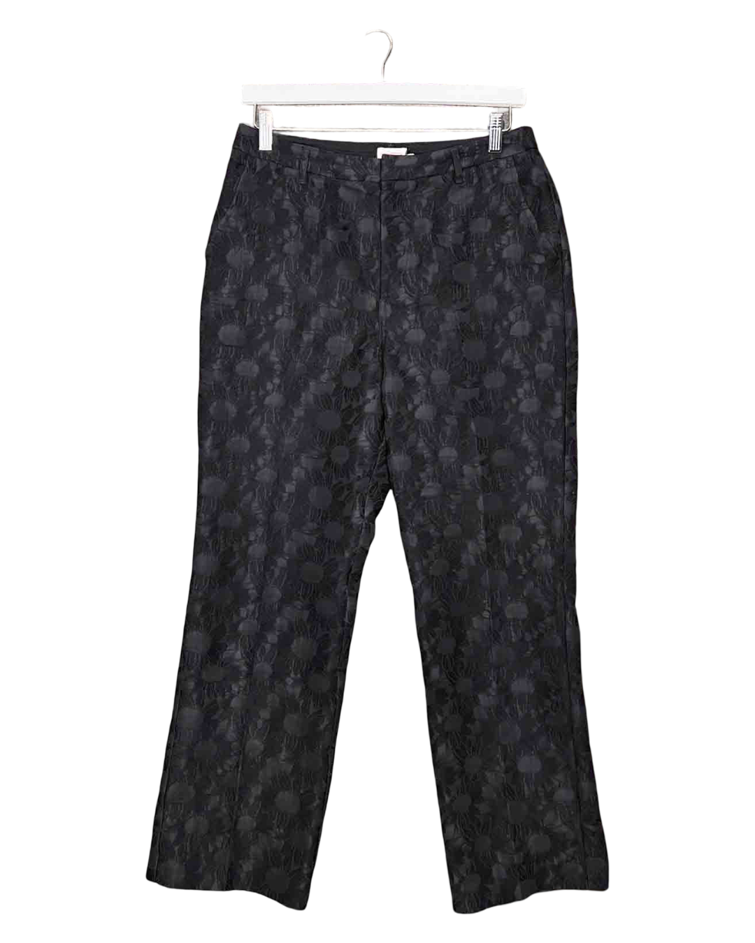 Size L | Gorman Black Embossed Sunflower Pants