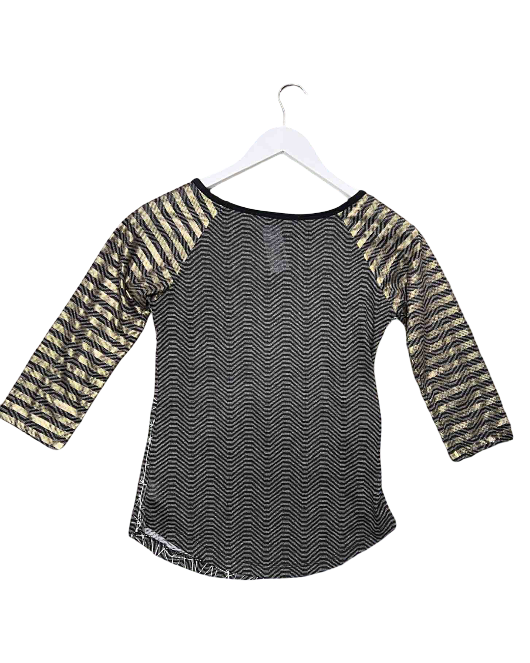 Size S | Custo Barcelona Grey Patchwork Top