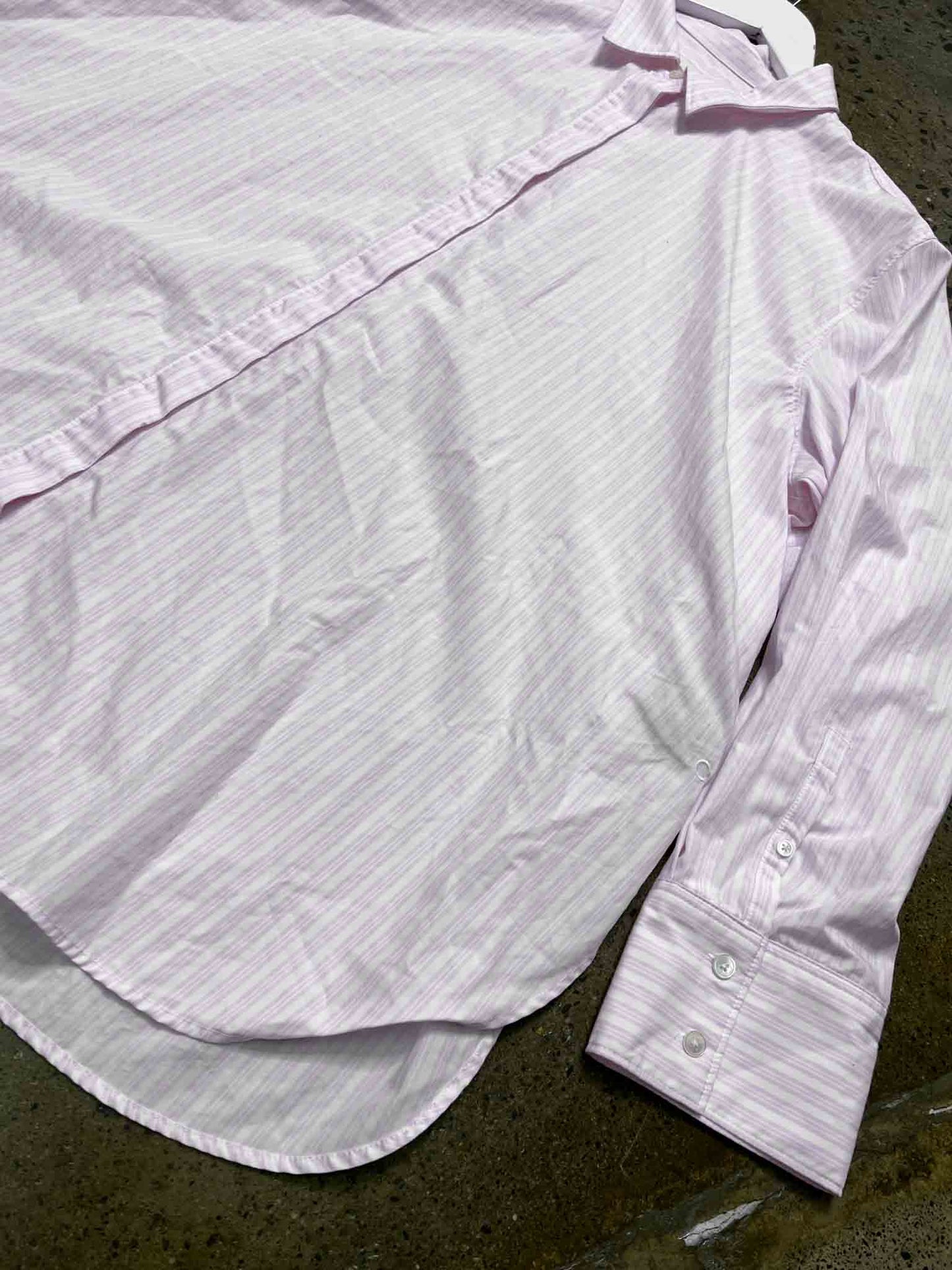 Size 22 | Commonry Pink/White Cotton Striped Shirt