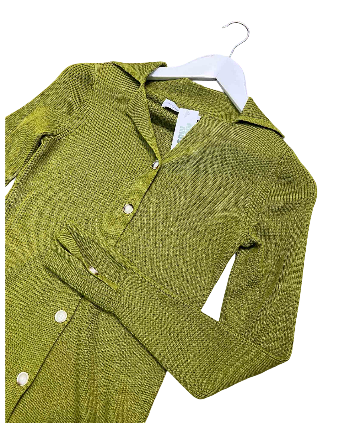 Size XS | Assembly Label Green Cardigan