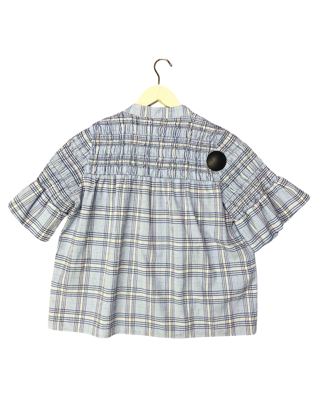 Size 3 (L) | Morrison Blue Plaid Smock Top
