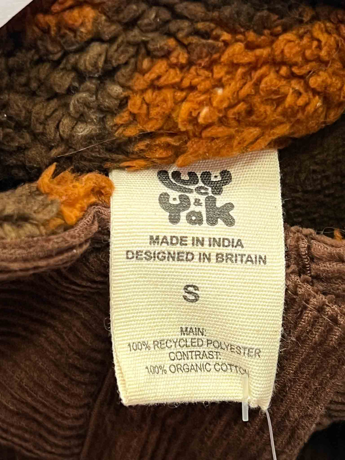 Size S | Lucy & Yak Brown Malone Fleece Check Jacket