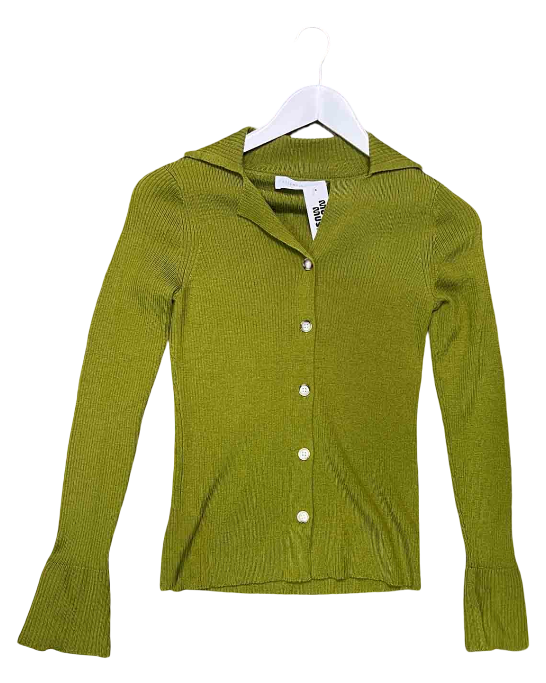 Size XS | Assembly Label Green Cardigan