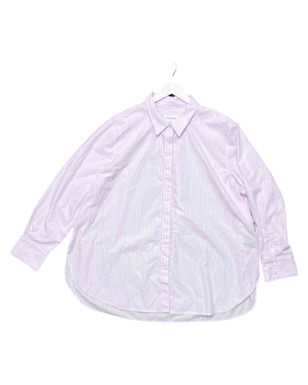 Size 22 | Commonry Pink/White Cotton Striped Shirt
