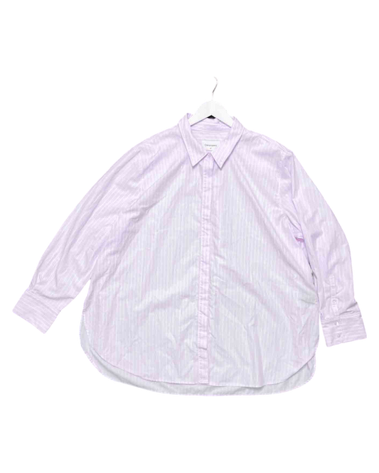 Size 22 | Commonry Pink/White Cotton Striped Shirt