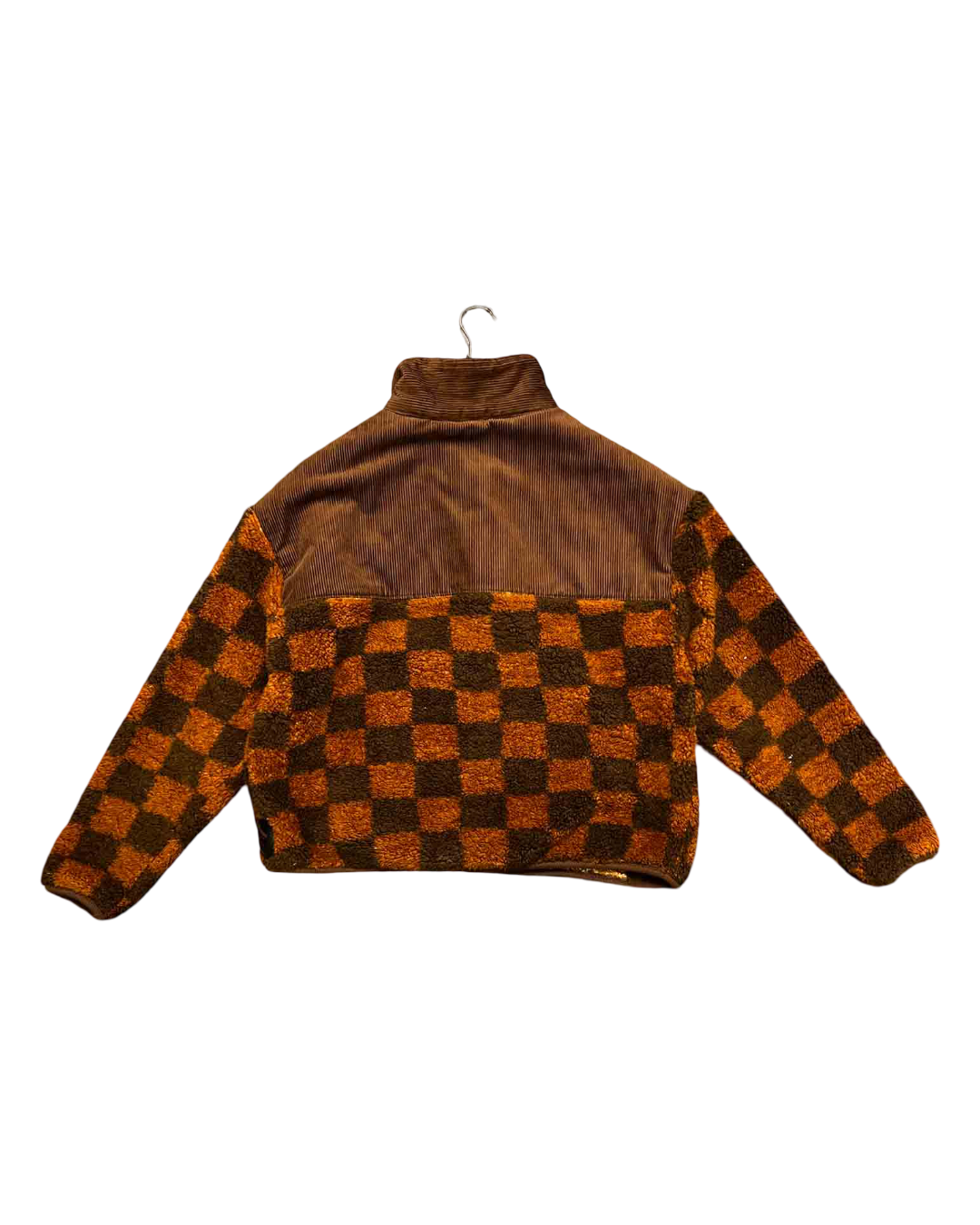 Size S | Lucy & Yak Brown Malone Fleece Check Jacket