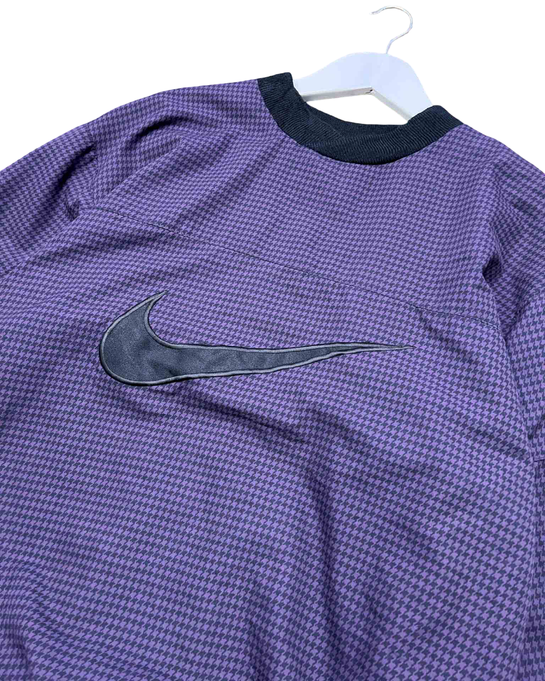 Size L | Nike Vintage Purple Houndstooth Jumper