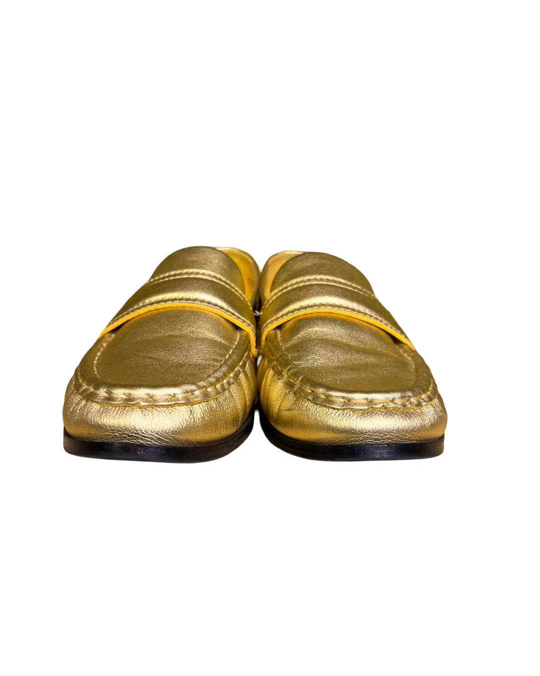 Size 40 | Radical Yes Gold Loafers