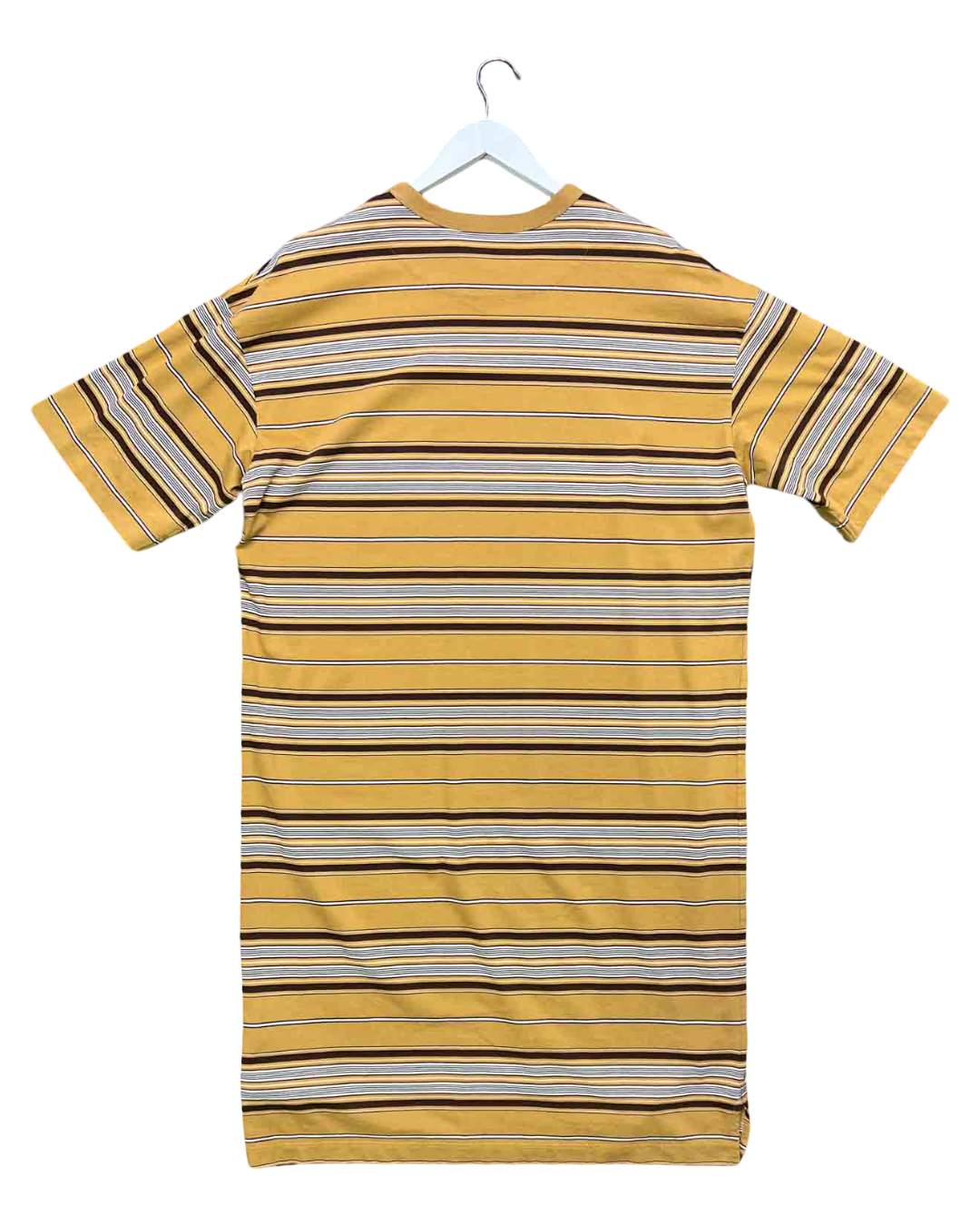Size XS | Kloke Brown Striped T-Shirt Midi Dress