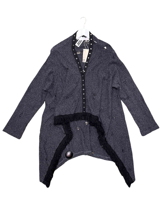Size M | Tiffany Treloar Fringe Me Itallian Merino Cardigan NWT