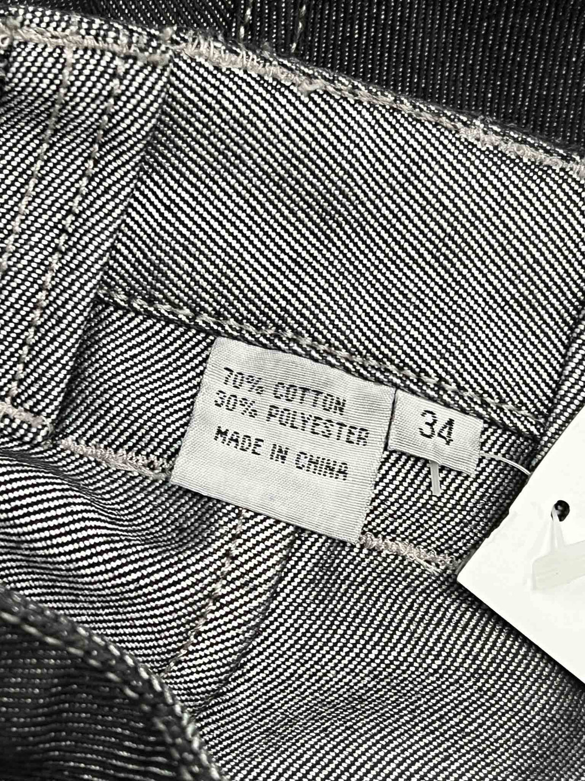 Size 34 | Handmade Dark Grey/ Silver Reversible Jeans