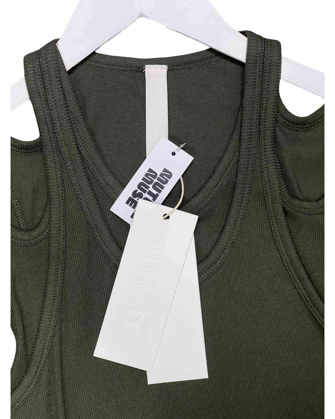 Size L |  Dion Lee Green Double Loop Tank NWT