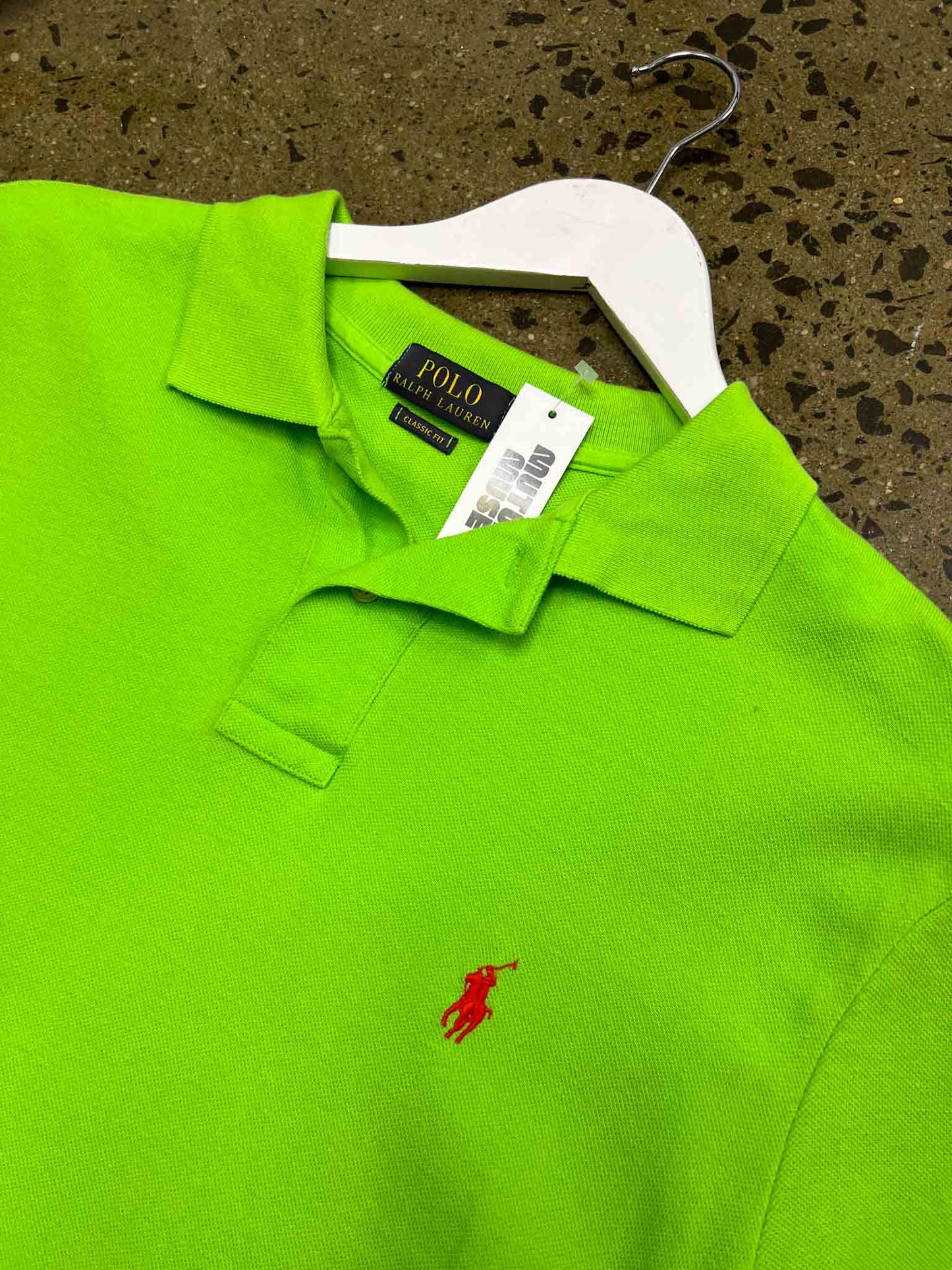 Size L | Ralph Lauren Neon Green Cotton Polo