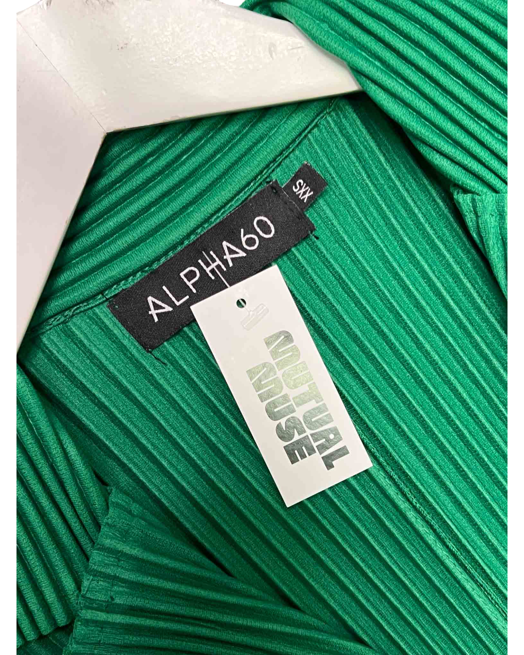 Size XS/S | Alpha60 Green Pleated Shirt