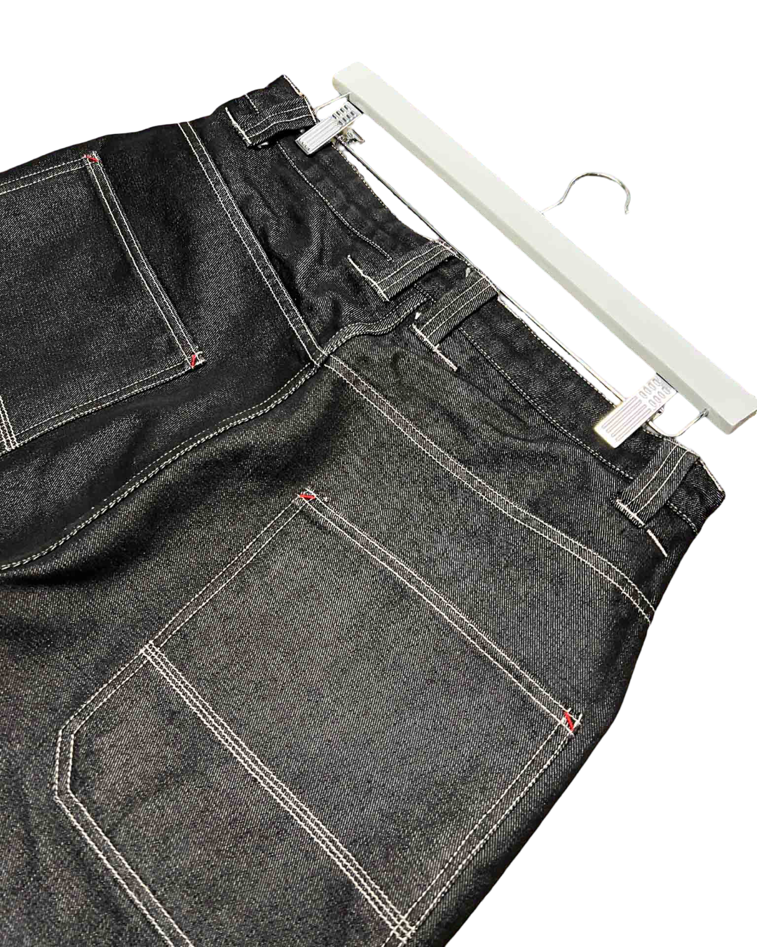 Size 34 | Handmade Dark Grey/ Silver Reversible Jeans