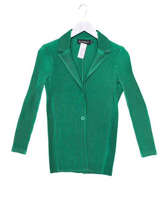 Size XS/S | Alpha60 Green Pleated Shirt