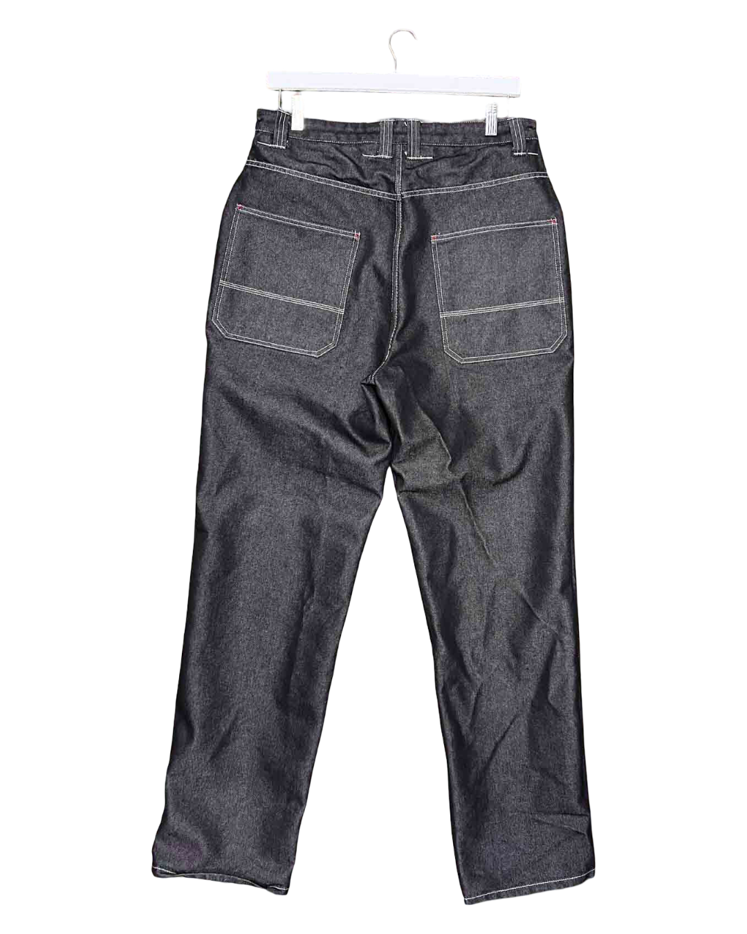 Size 34 | Handmade Dark Grey/ Silver Reversible Jeans