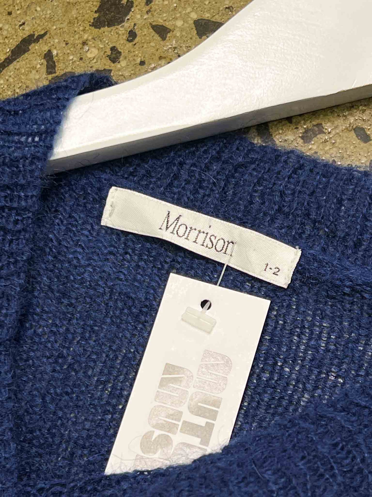 Size XS | Morrison Blue Mohair Blend Jumper