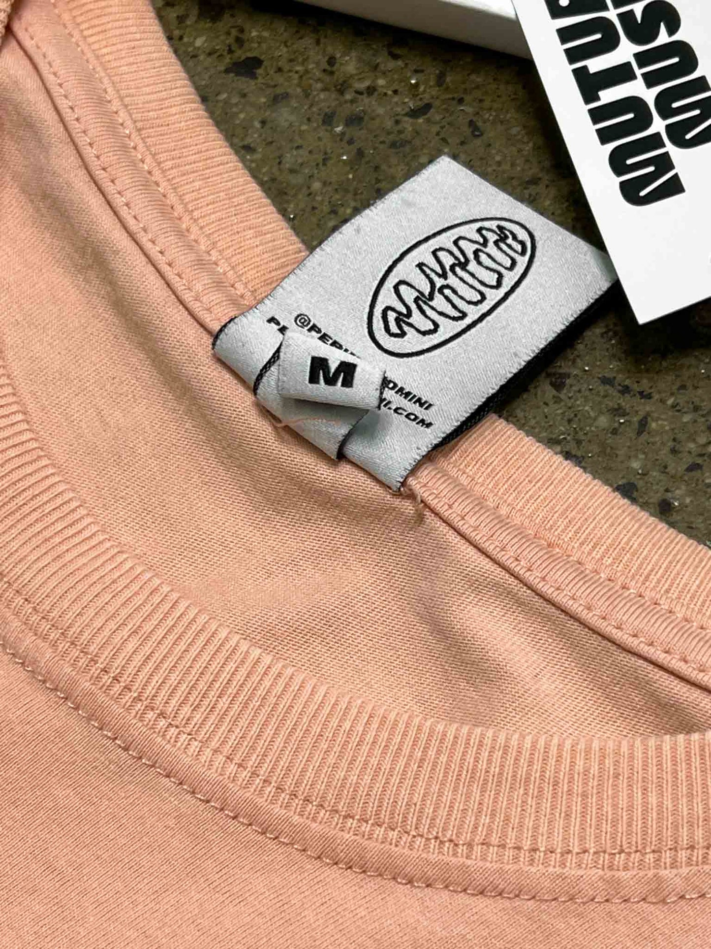 Size M | PAM Salmon Organic Cotton Mushrooms T-Shirt