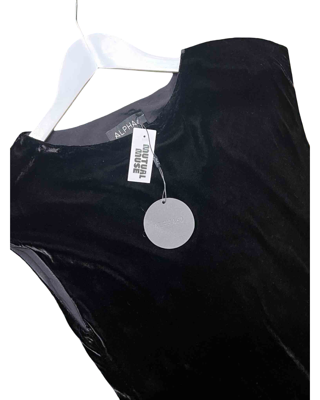 Size S | Alpha60 Black Velour Dress With Tags