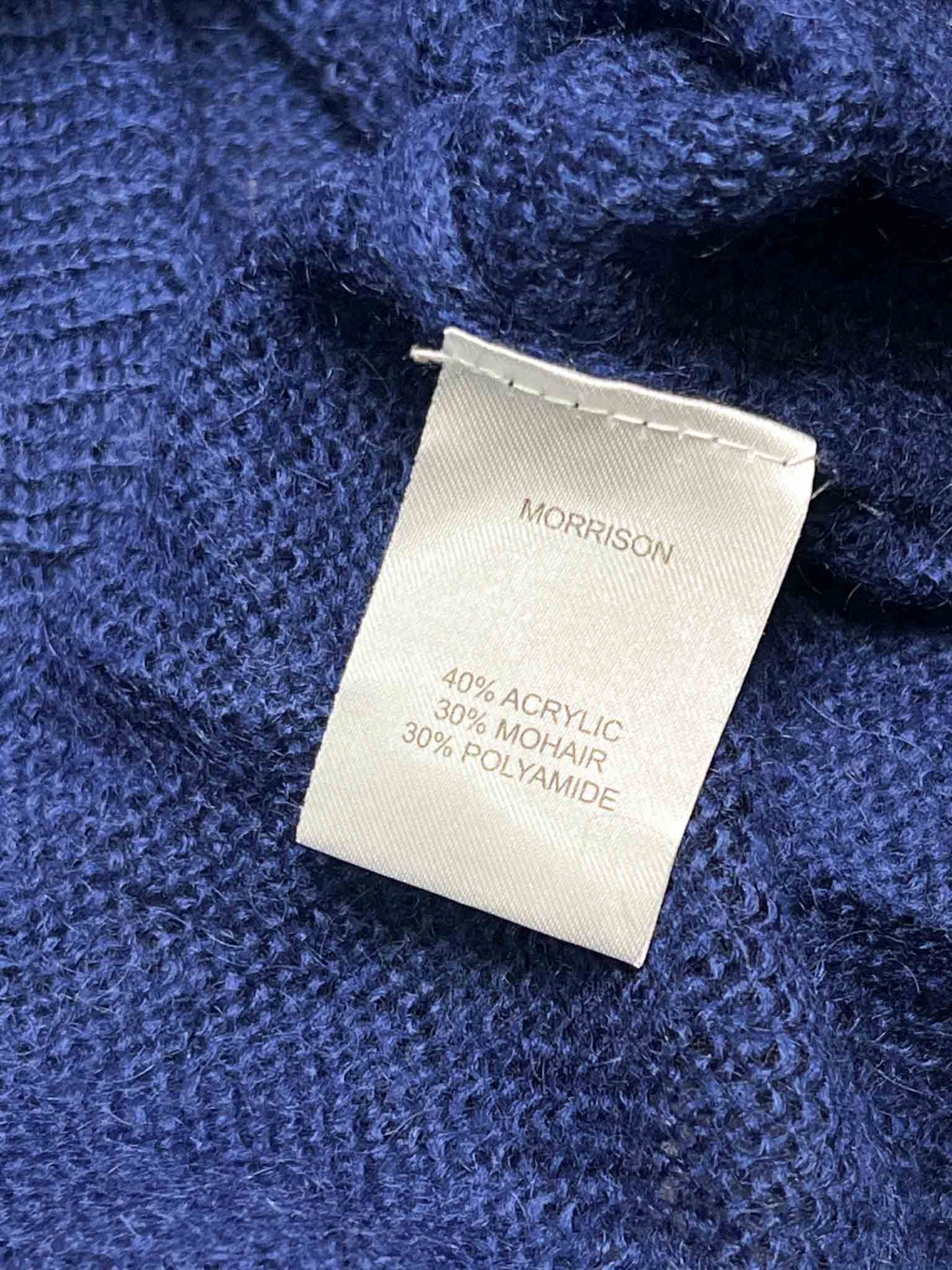 Size XS | Morrison Blue Mohair Blend Jumper