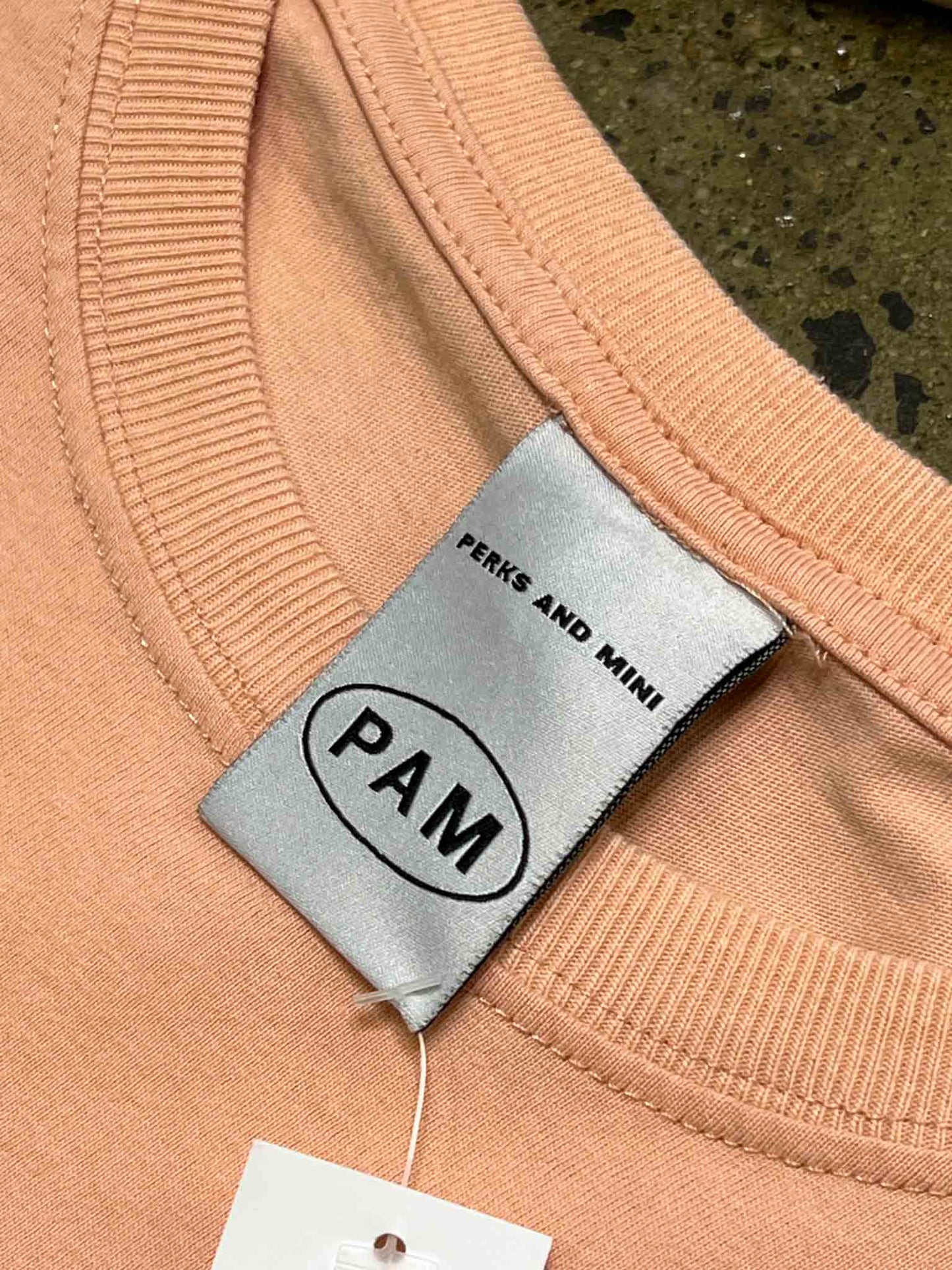 Size M | PAM Salmon Organic Cotton Mushrooms T-Shirt