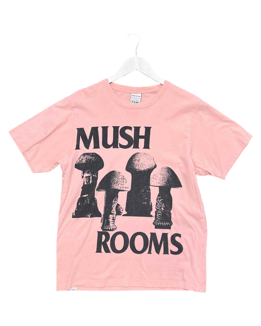 Size M | PAM Salmon Organic Cotton Mushrooms T-Shirt